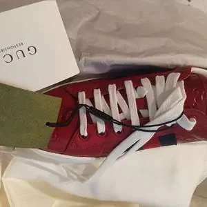 Gucci Signature Calf Sneakers Red Buy Gucci Signature High Top  main image 2